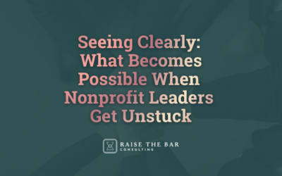 Seeing Clearly: What Becomes Possible When Nonprofit Leaders Get Unstuck
